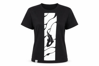 Tomoto Womens Black Viscose Basic T-Shirt Size S Crew Neck