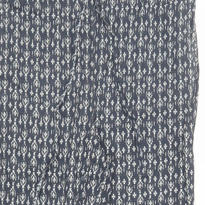 Womens UK Size 8 Marks and Spencer Regular Fit Cropped Blue Trousers