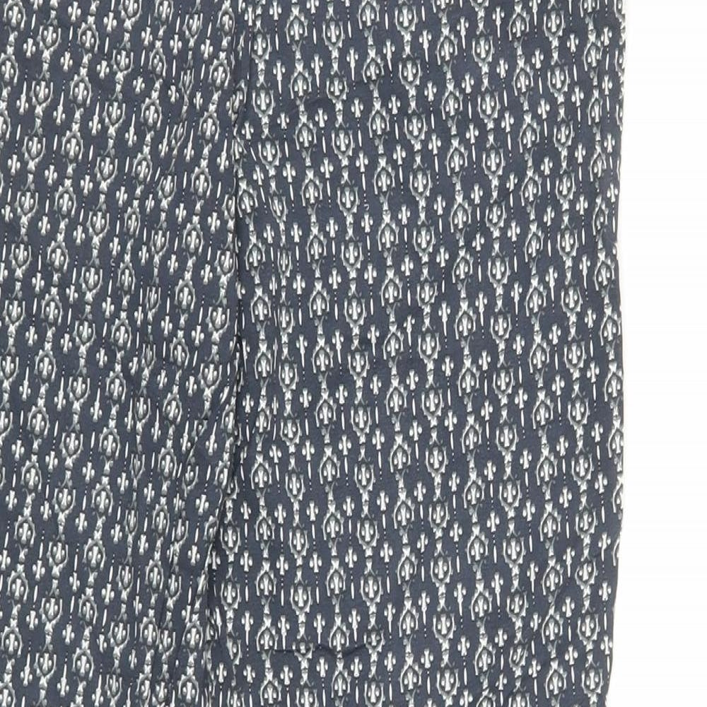 Womens UK Size 8 Marks and Spencer Regular Fit Cropped Blue Trousers