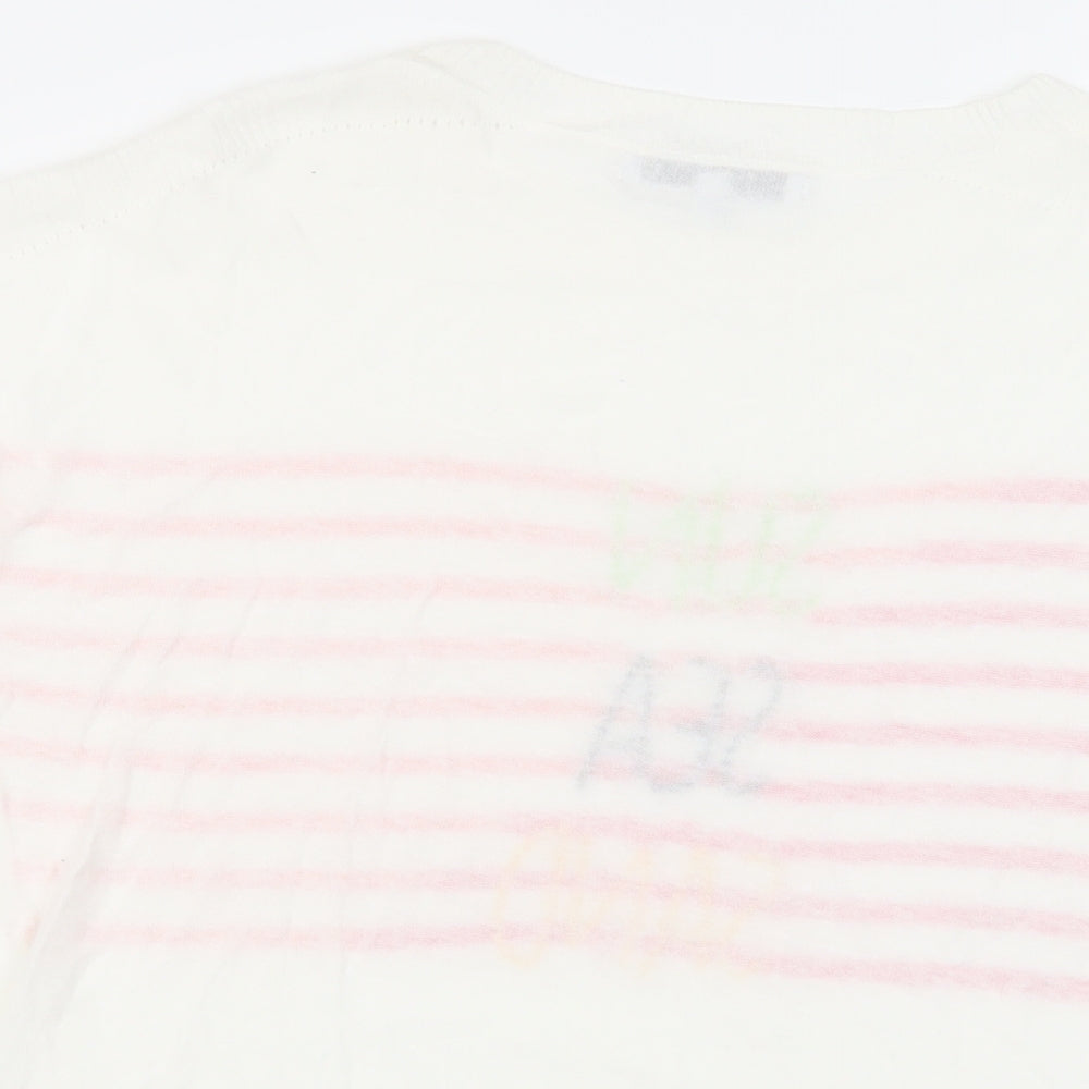 Womens UK Size 10 NEXT White Pullover Jumper