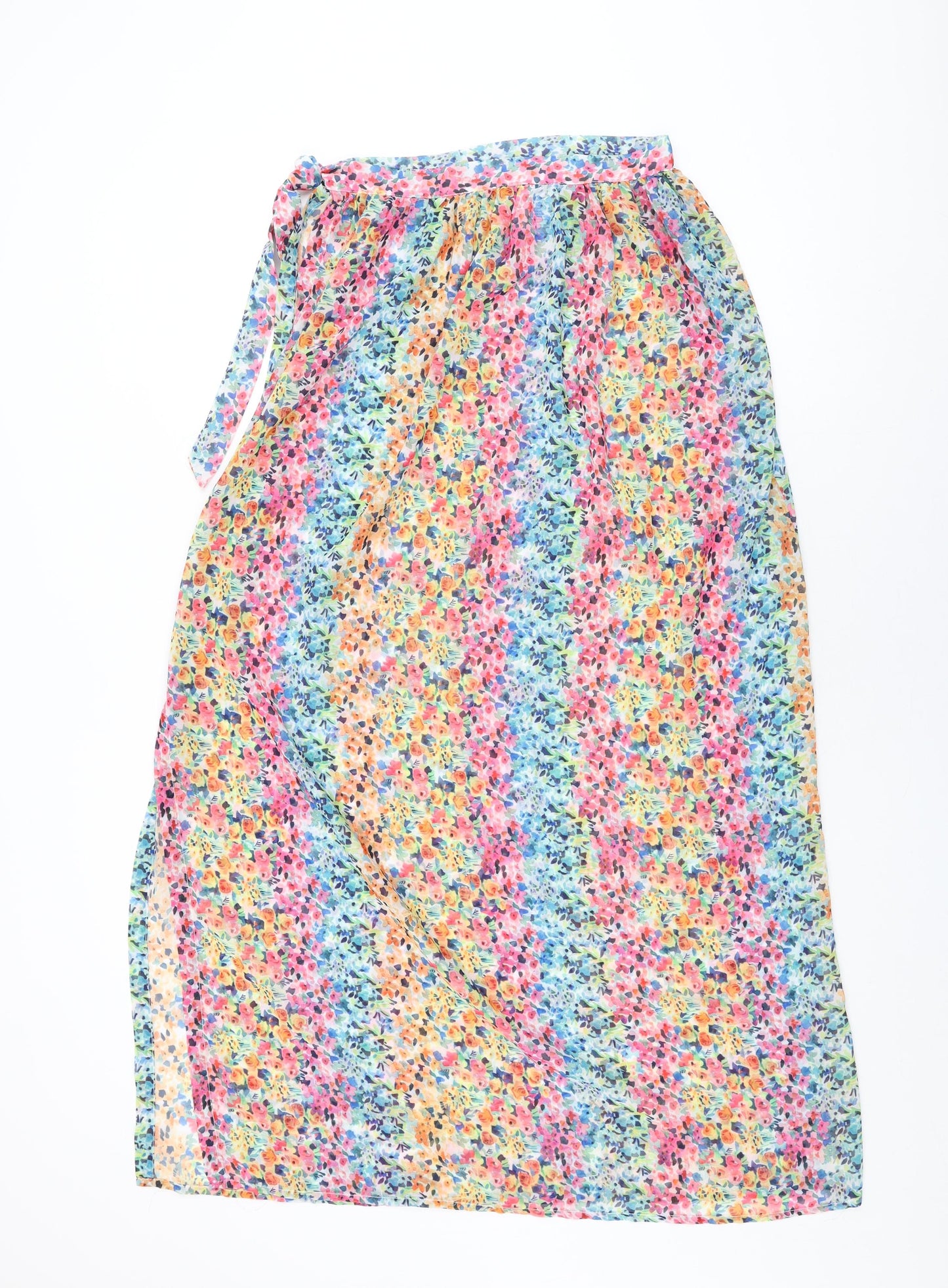 Kulani Kinis Womens Multicoloured Floral Polyester Cover Up Size S