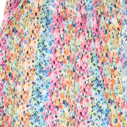 Kulani Kinis Womens Multicoloured Floral Polyester Cover Up Size S