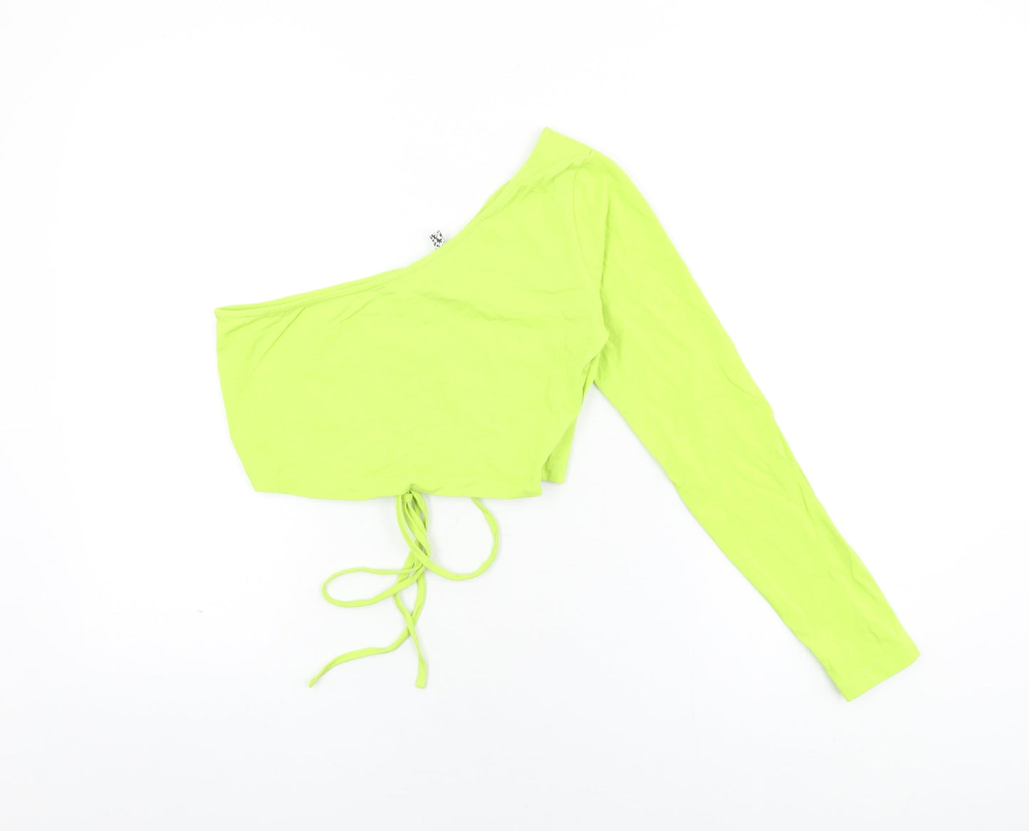 Womens UK Size 12 ASOS Green Cropped T-Shirt