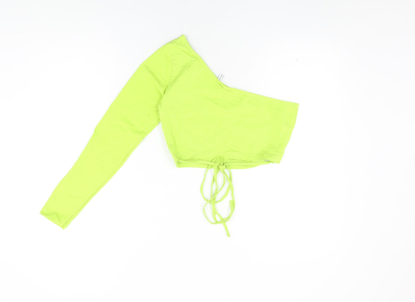 Womens UK Size 12 ASOS Green Cropped T-Shirt