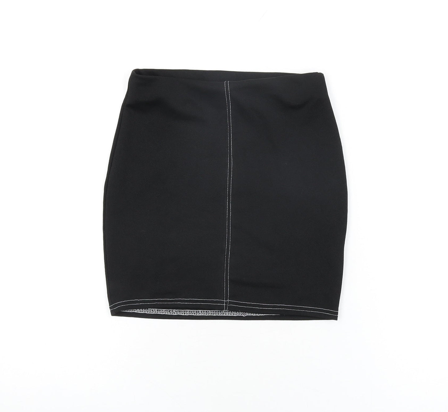 Nasty Gal Womens Black Polyester Mini Skirt Size 8