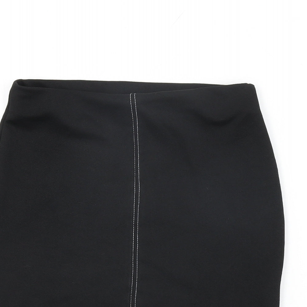 Nasty Gal Womens Black Polyester Mini Skirt Size 8