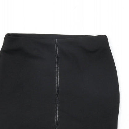 Nasty Gal Womens Black Polyester Mini Skirt Size 8