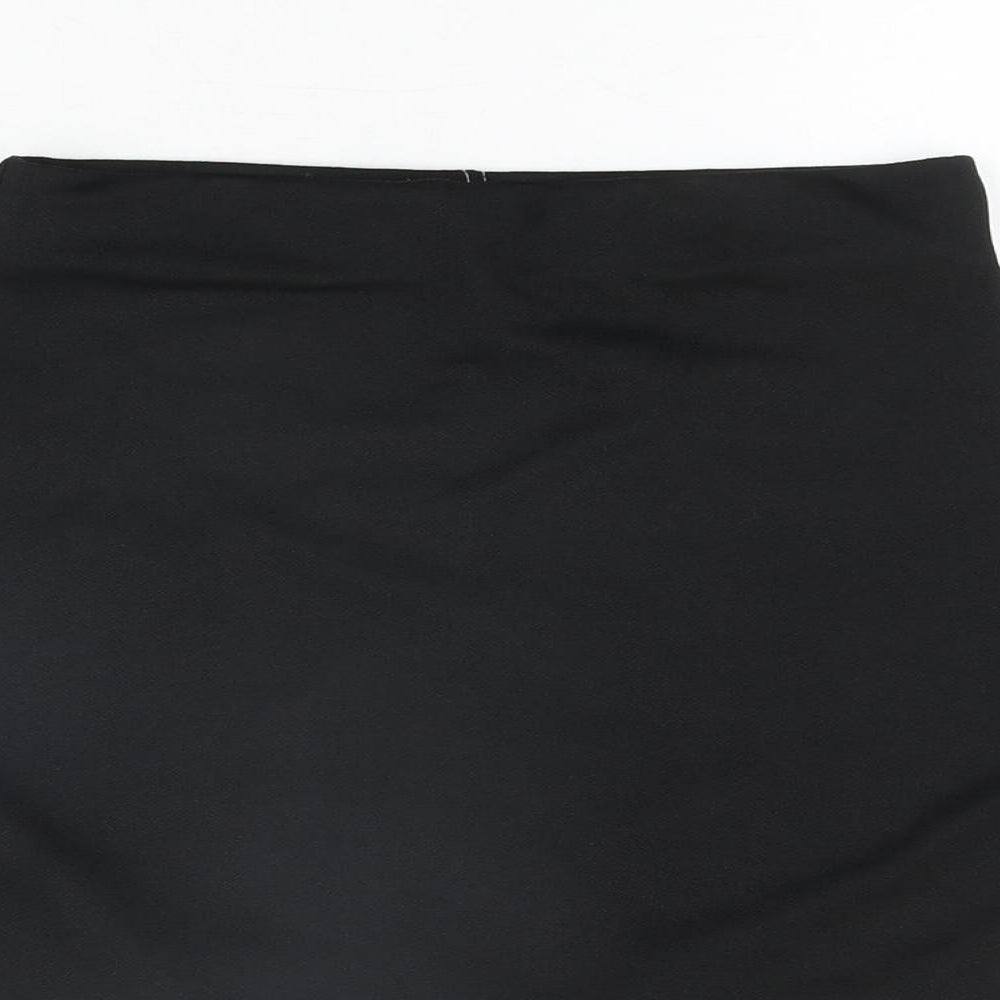 Nasty Gal Womens Black Polyester Mini Skirt Size 8