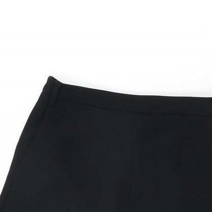 Espirit Womens Black Polyester Swing Skirt Size 8 Zip