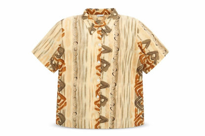 Womens UK Size XL Michael Gold Beige Basic Button-Up