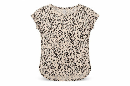 Womens UK Size XS H&M Beige Basic T-Shirt