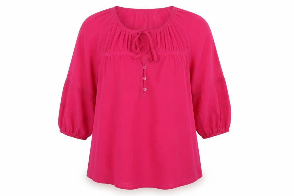 Womens UK Size 16 Per Una Pink Basic Blouse