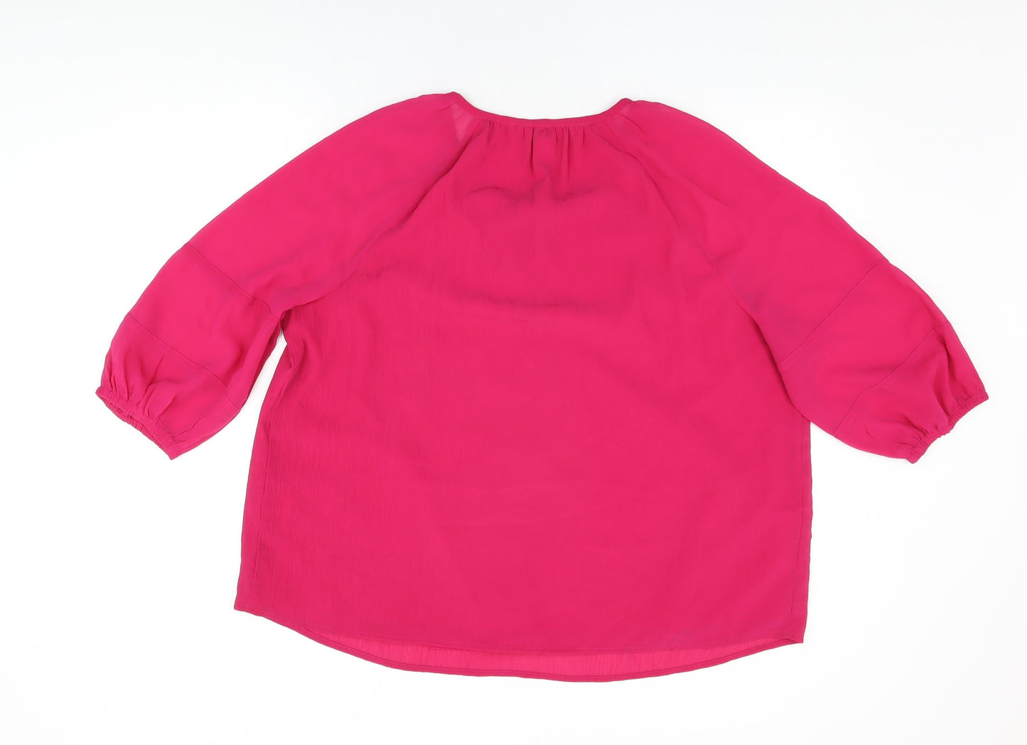 Womens UK Size 16 Per Una Pink Basic Blouse