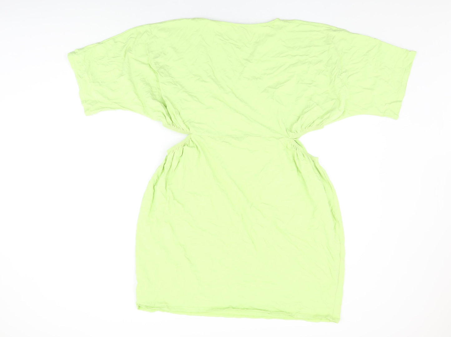 New Look Womens Green Cotton Shift Size 20 Round Neck Pullover