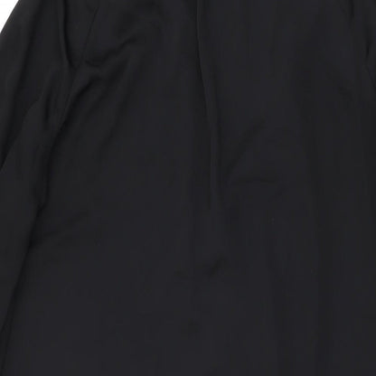 H&M Womens Black Polyester Shift Size 8 V-Neck Pullover