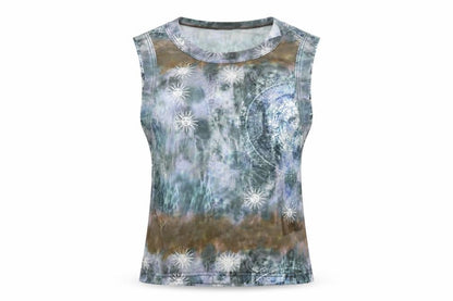 Womens UK Size S Urban renewal Blue Basic T-Shirt
