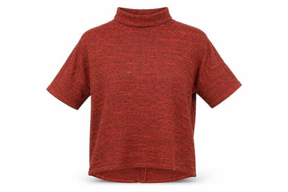 Womens UK Size 8 River Island Red Basic T-Shirt