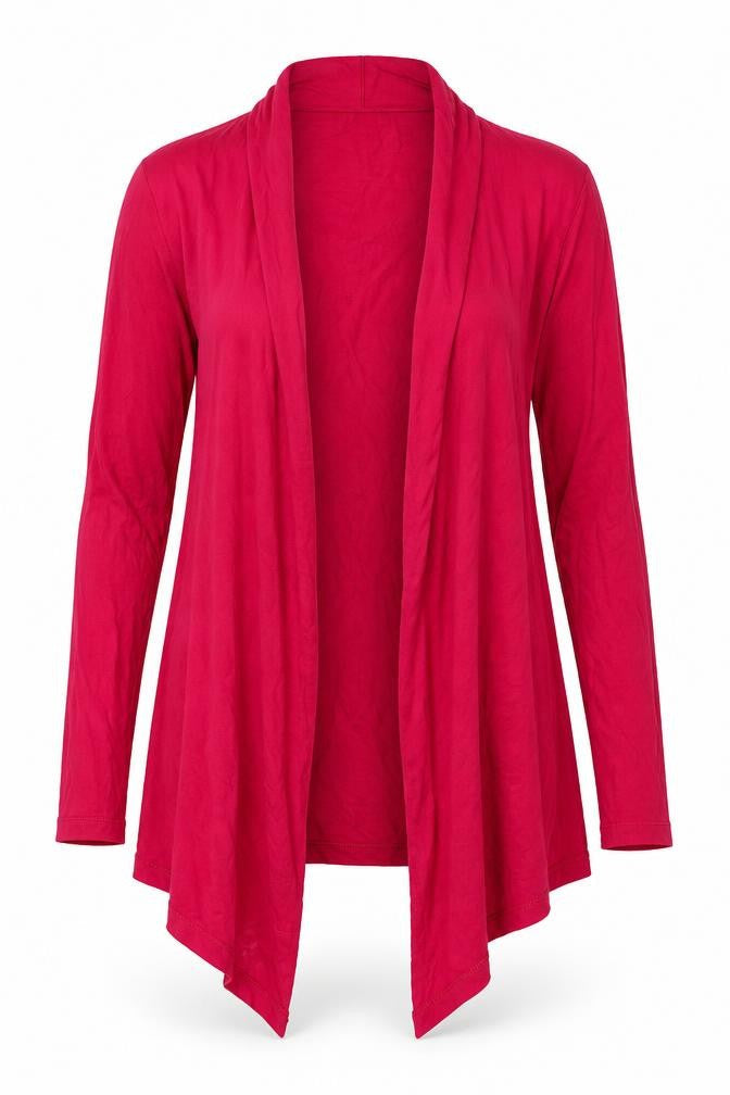 Gray & Osbourn Womens Pink V-Neck Viscose Cardigan Jumper Size 10 - Waterfall Design