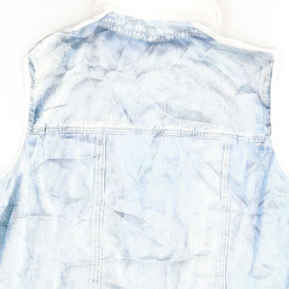 Womens UK Size S Zara Blue Basic Button-Up