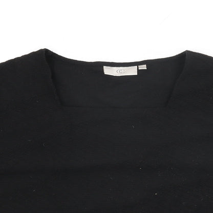 Womens UK Size M CC Black Basic T-Shirt