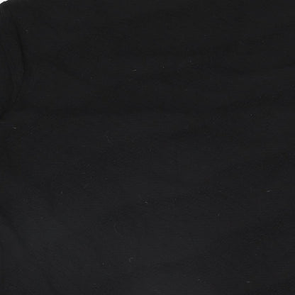 Womens UK Size M CC Black Basic T-Shirt