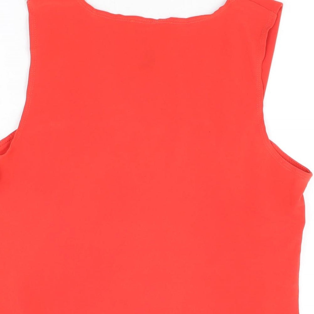 Womens UK Size 12 Frank Lyman Red Basic T-Shirt