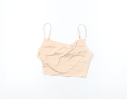 Womens UK Size 8 ASOS Pink Cropped T-Shirt