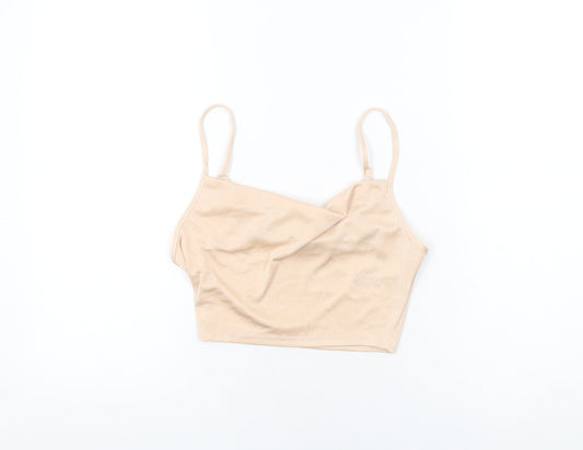 Womens UK Size 8 ASOS Pink Cropped T-Shirt