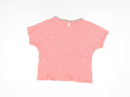 Womens UK Size 14 Monsoon Pink Basic T-Shirt