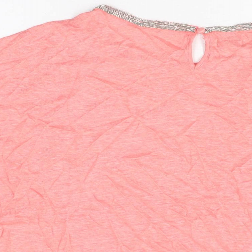 Womens UK Size 14 Monsoon Pink Basic T-Shirt