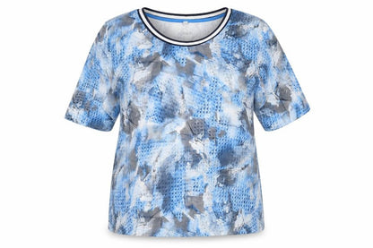 Womens UK Size 18 Rabe Blue Basic T-Shirt