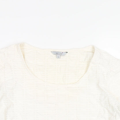 Womens UK Size 12 Per Una Ivory Basic T-Shirt