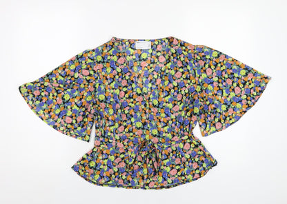Womens UK Size 12 ASOS Multicoloured Basic Blouse
