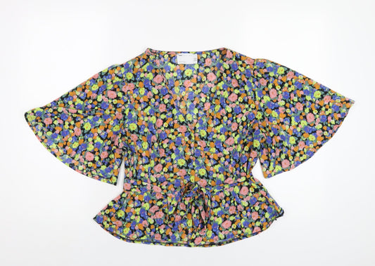 Womens UK Size 12 ASOS Multicoloured Basic Blouse