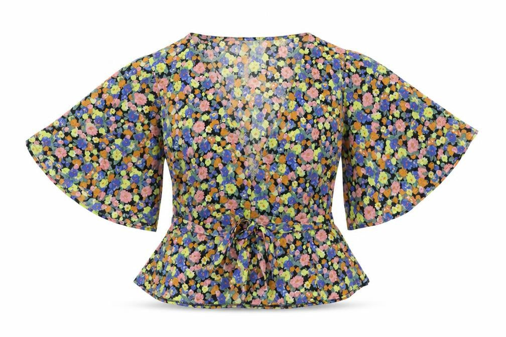 Womens UK Size 12 ASOS Multicoloured Basic Blouse