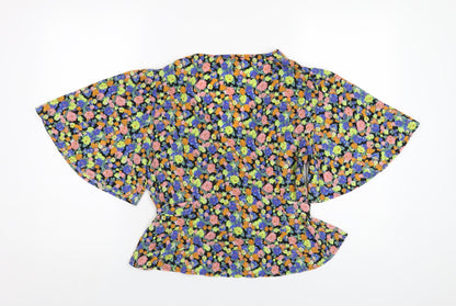 Womens UK Size 12 ASOS Multicoloured Basic Blouse