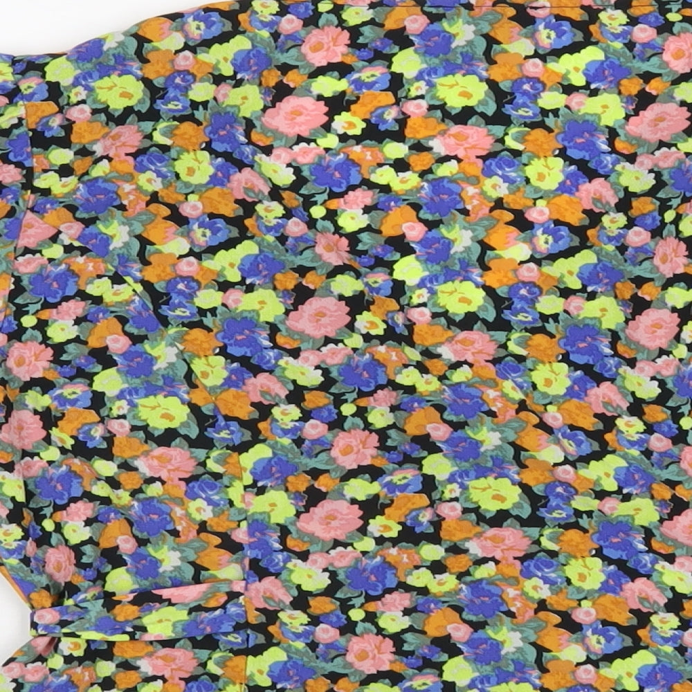 Womens UK Size 12 ASOS Multicoloured Basic Blouse