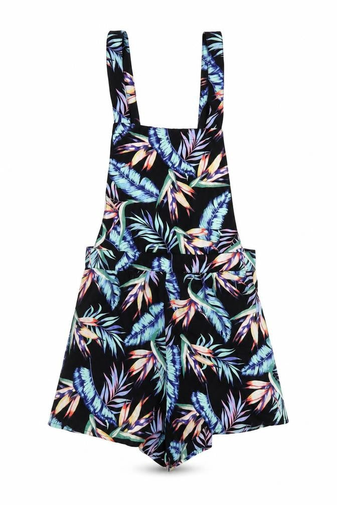 Womens UK Size 6 H&M One-Piece Black Dungaree