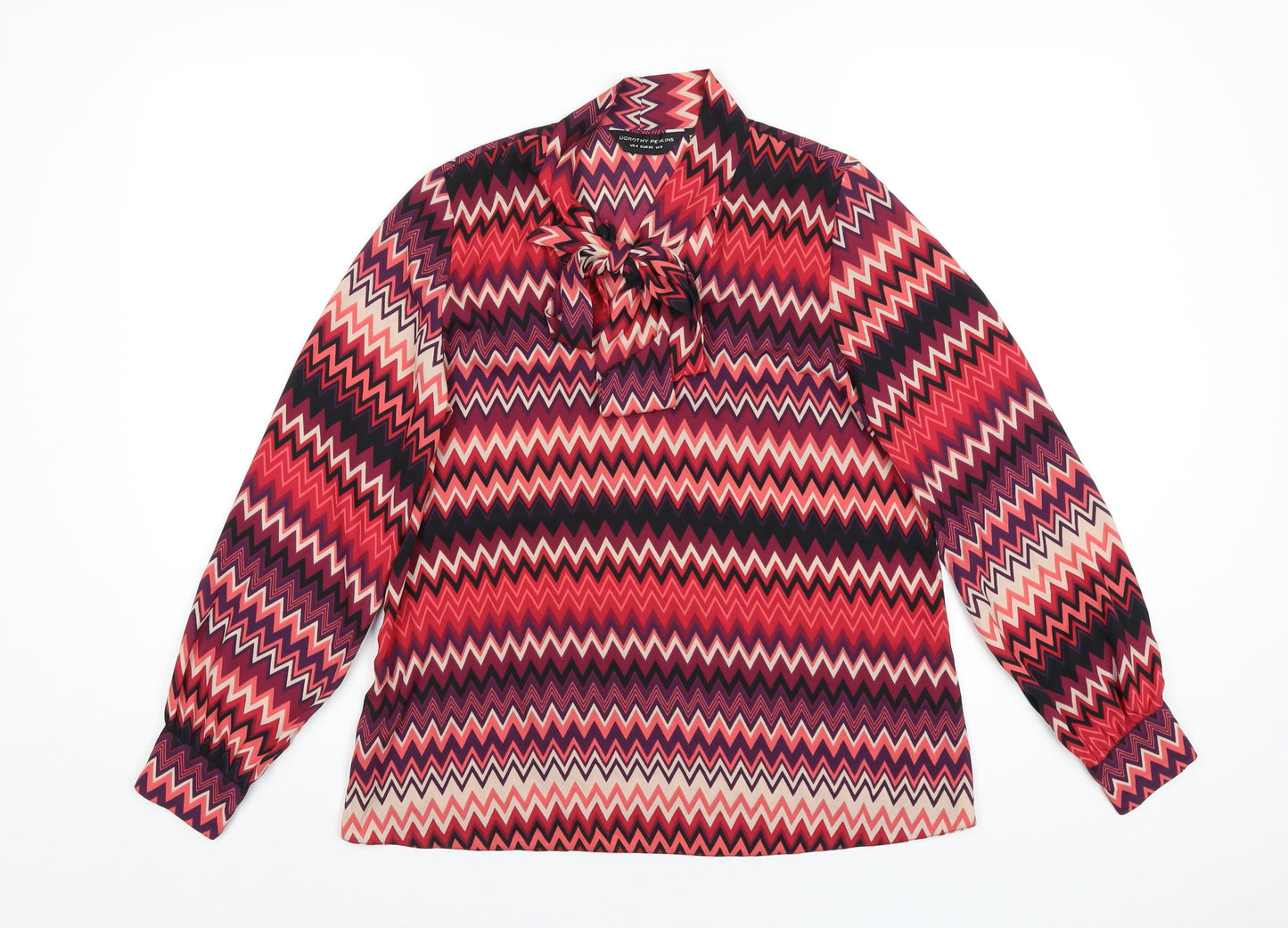 Womens UK Size 8 Dorothy Perkins Multicoloured Basic Blouse