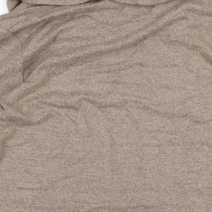 TIGI Womens Brown Roll Neck Polyester Pullover Jumper Size 14
