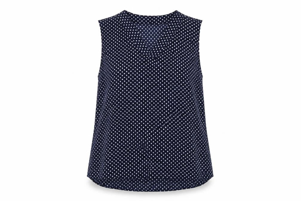 Womens UK Size L Jessica Graaf Blue Basic Tank