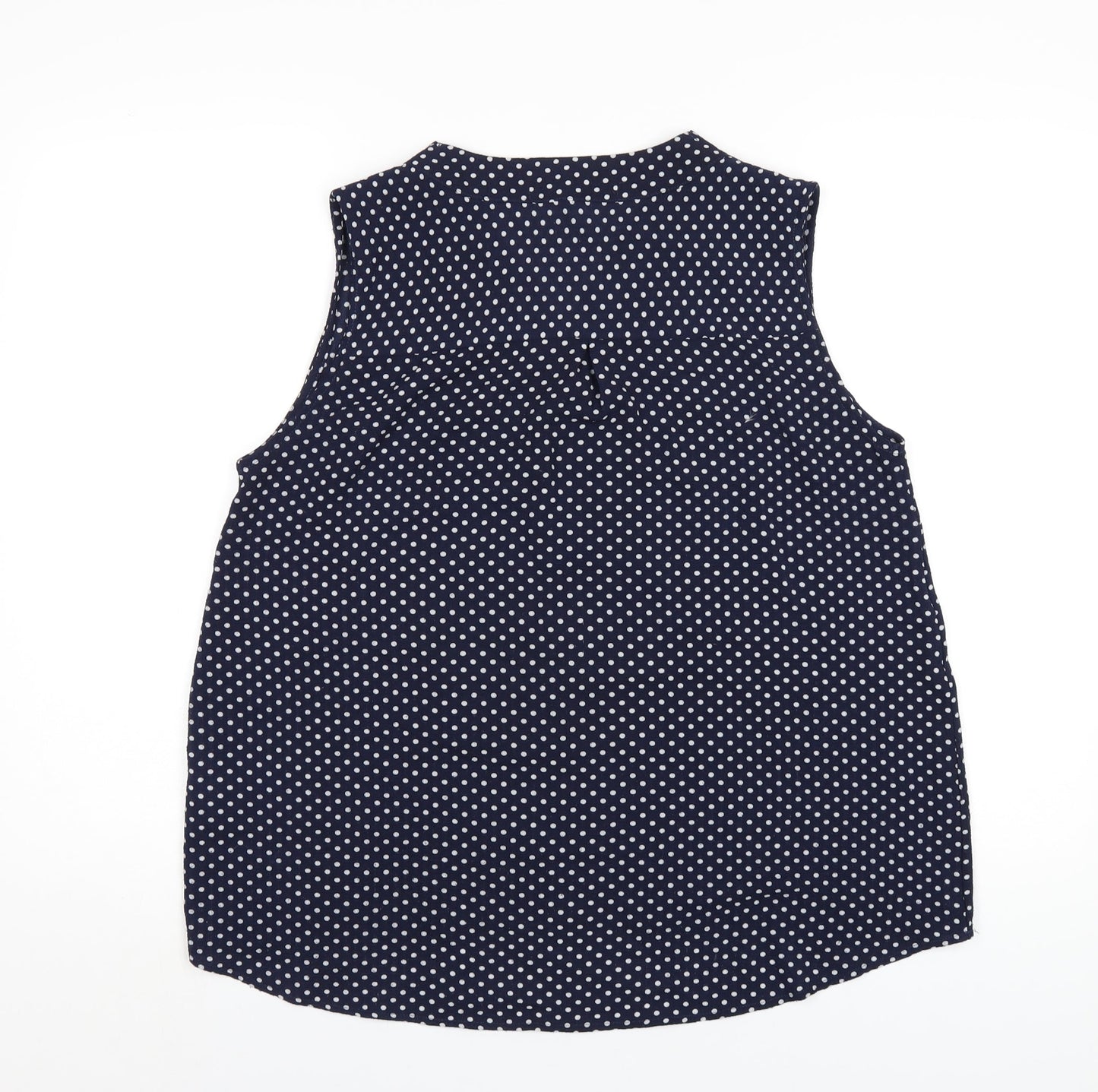 Womens UK Size L Jessica Graaf Blue Basic Tank
