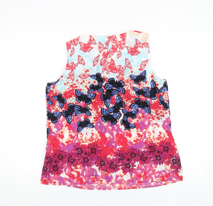 Womens UK Size 14 Wallis Multicoloured Basic Tank