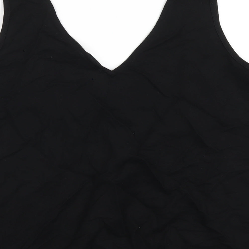Womens UK Size 12 Warehouse Black Basic Tank
