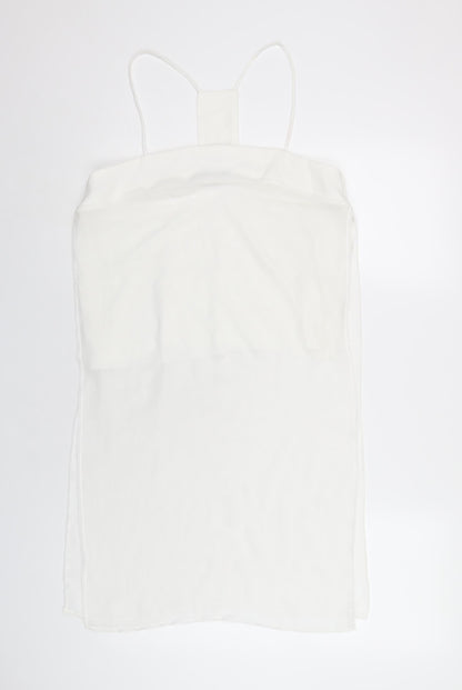 Womens UK Size L Zara White Camisole T-Shirt