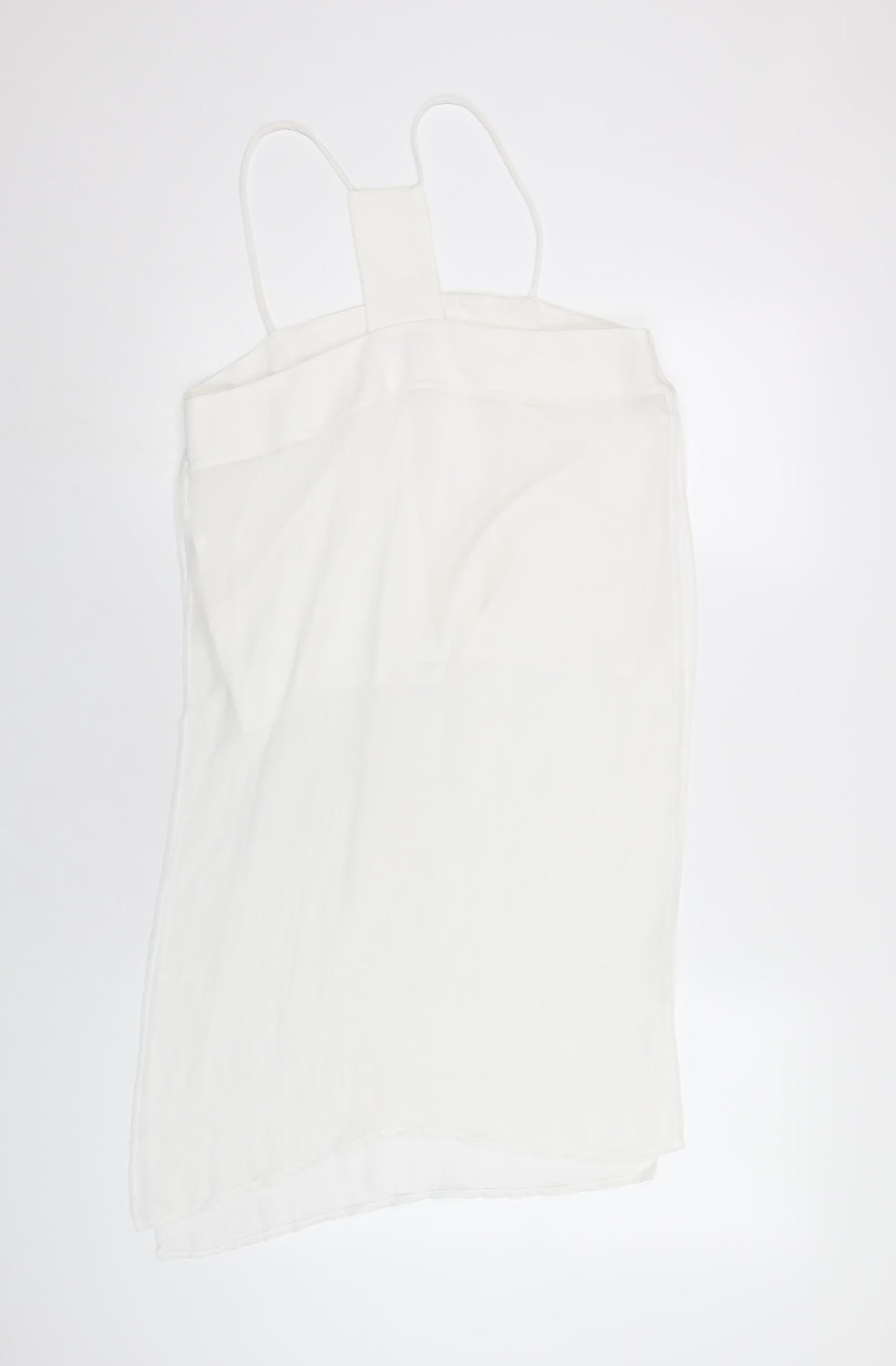 Womens UK Size L Zara White Camisole T-Shirt