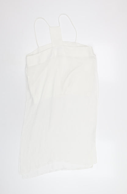 Womens UK Size L Zara White Camisole T-Shirt