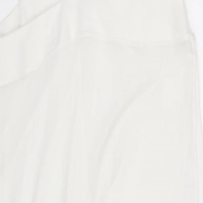 Womens UK Size L Zara White Camisole T-Shirt