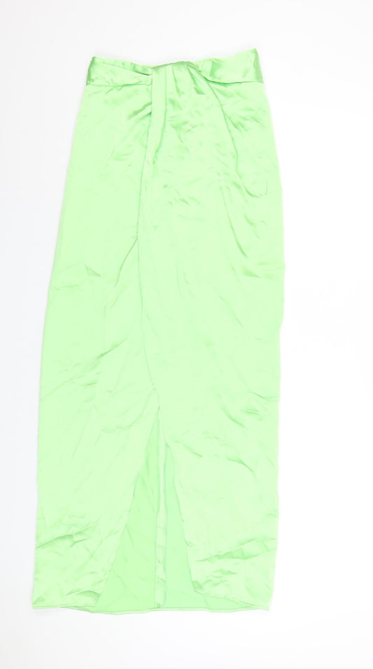 Womens UK Size XS Zara A-Line Satin Skirt