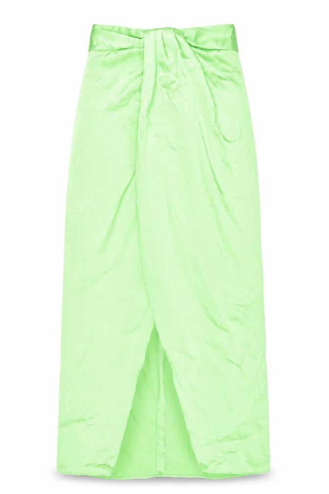 Womens UK Size XS Zara A-Line Satin Skirt